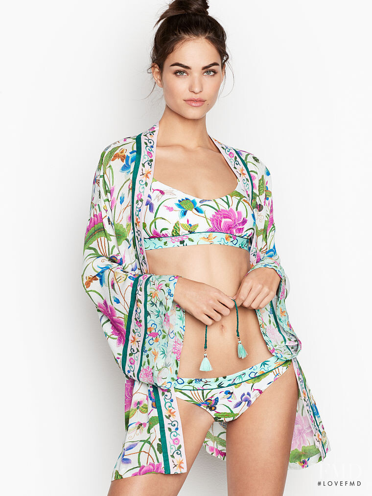 Robin Holzken featured in  the Victoria\'s Secret Swim catalogue for Spring/Summer 2019