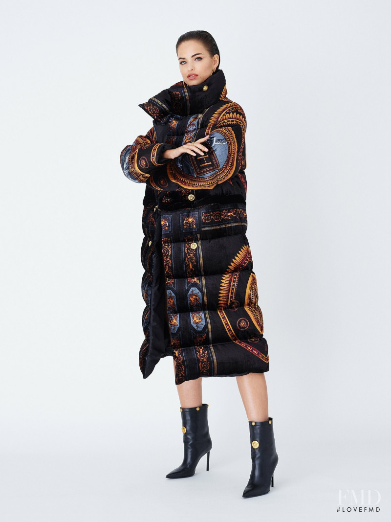 Robin Holzken featured in  the Kith x Versace lookbook for Autumn/Winter 2019