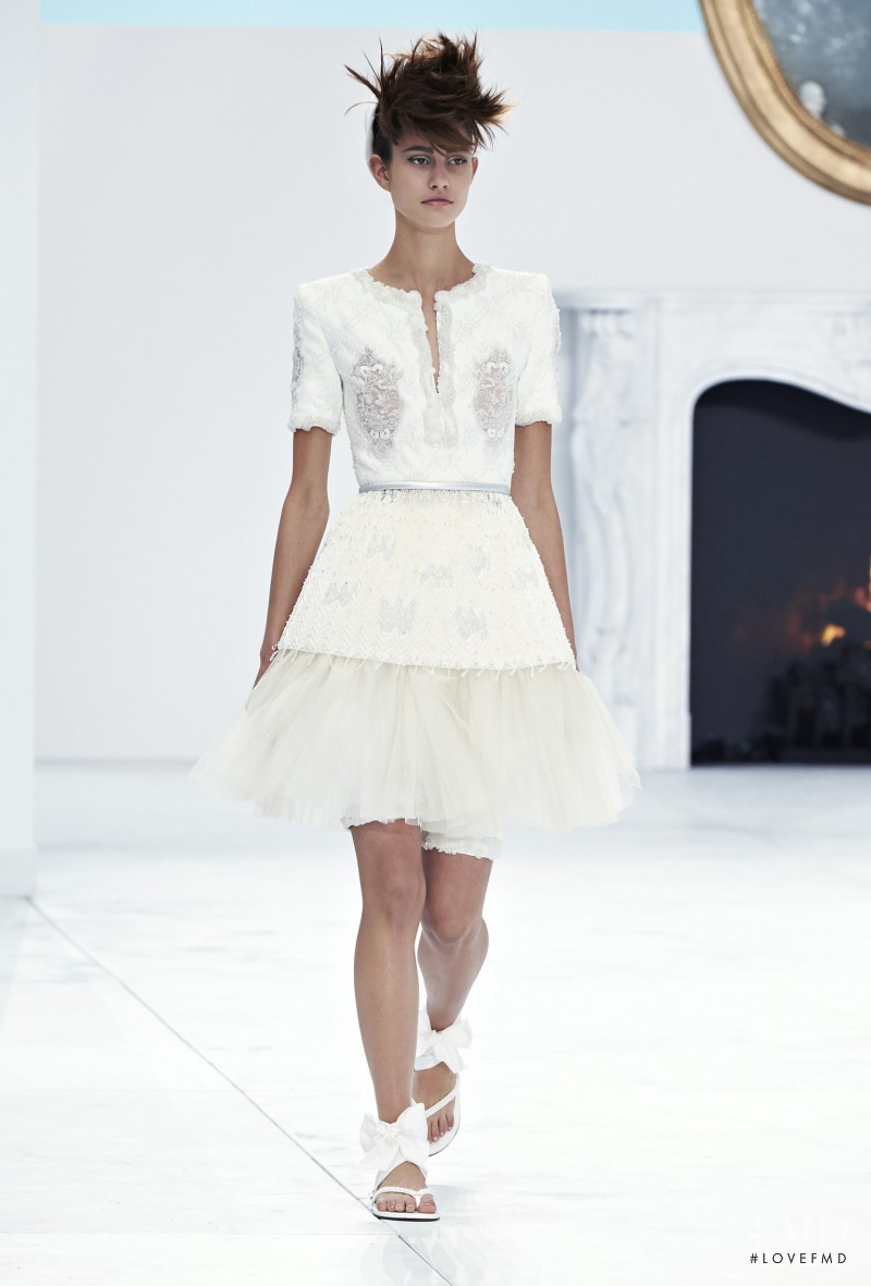 Madi Fogg featured in  the Chanel Haute Couture fashion show for Autumn/Winter 2014