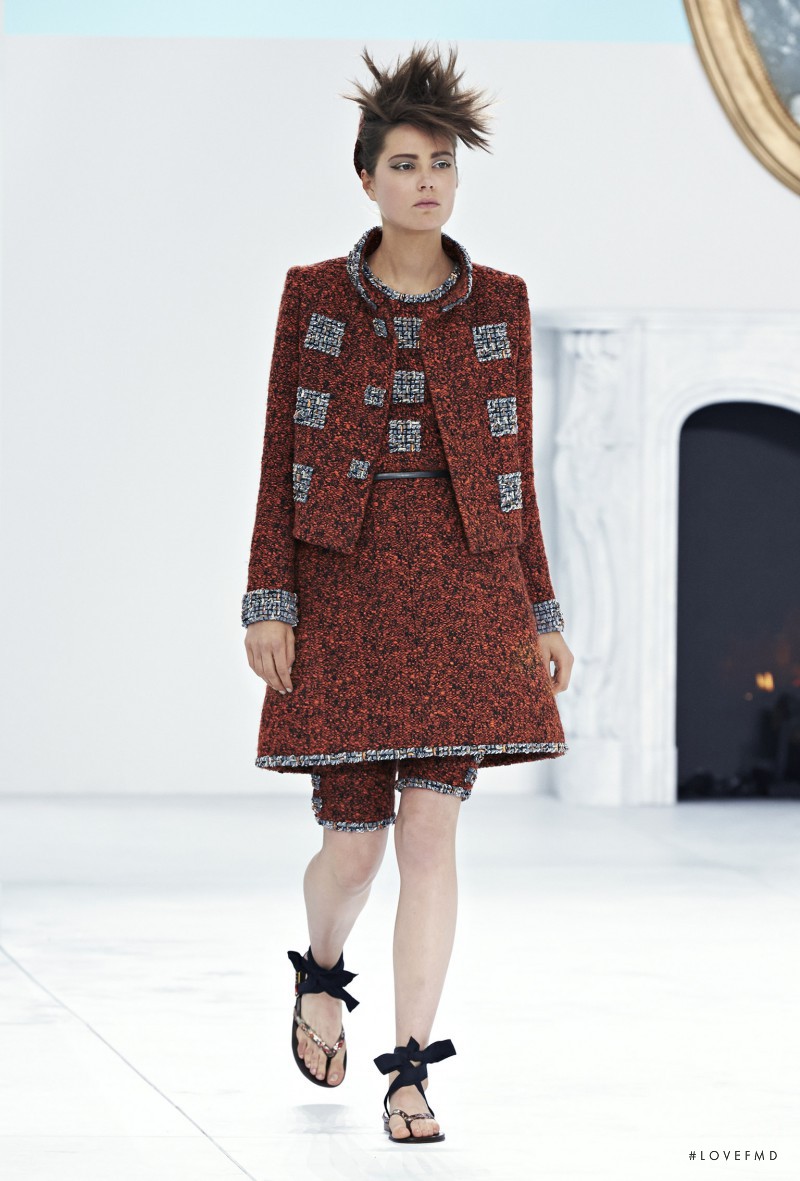 Caroline Brasch Nielsen featured in  the Chanel Haute Couture fashion show for Autumn/Winter 2014