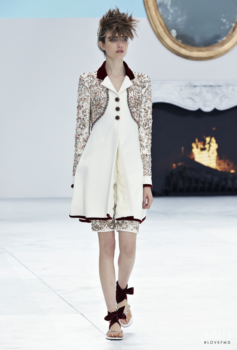 Grace Hartzel featured in  the Chanel Haute Couture fashion show for Autumn/Winter 2014