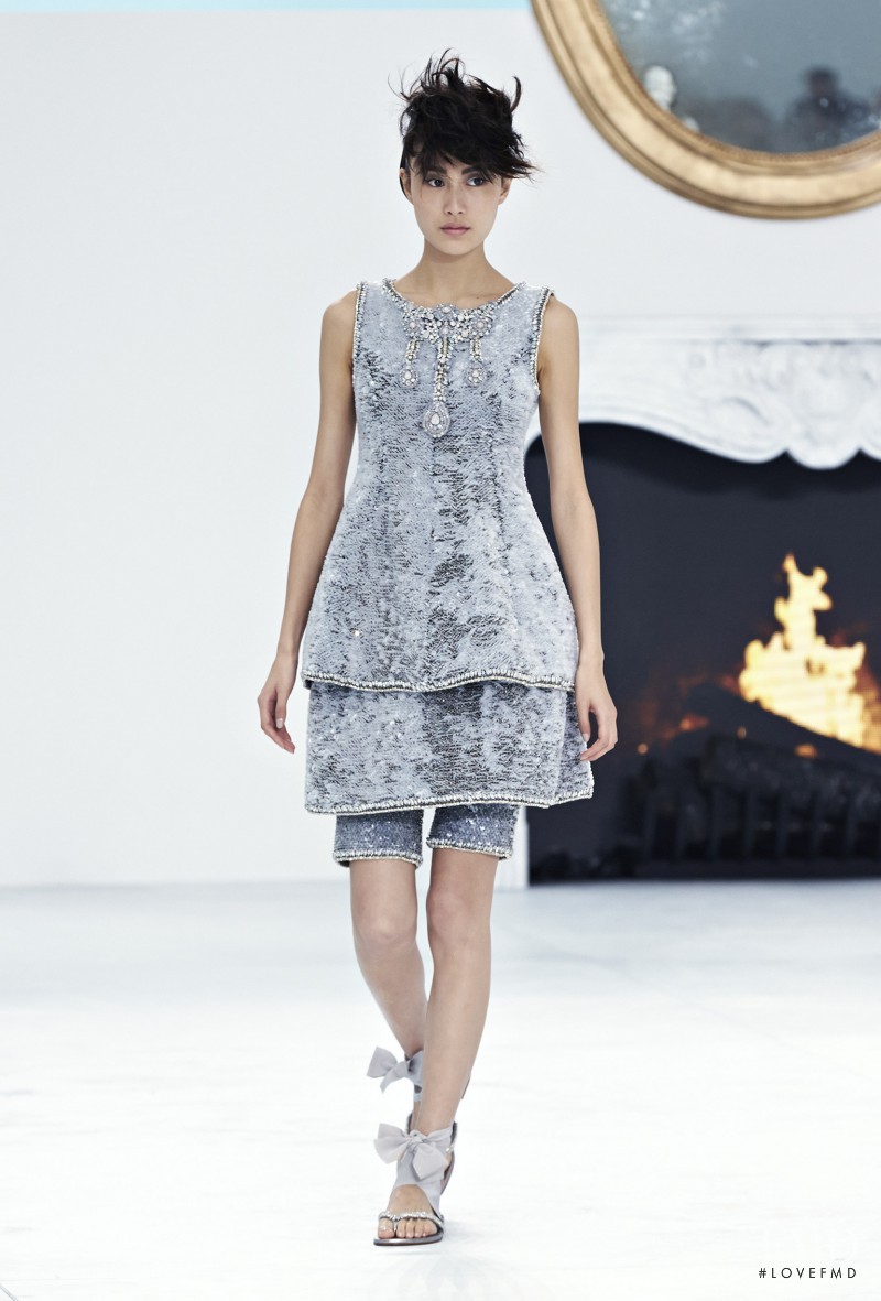 Shu Pei featured in  the Chanel Haute Couture fashion show for Autumn/Winter 2014