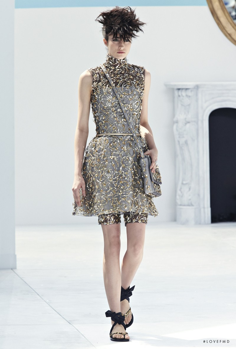 Rachael Robinson featured in  the Chanel Haute Couture fashion show for Autumn/Winter 2014