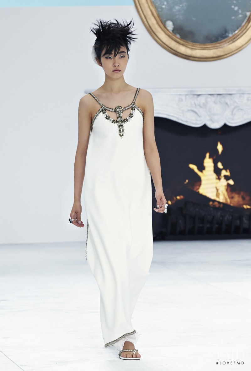 Ji Young Kwak featured in  the Chanel Haute Couture fashion show for Autumn/Winter 2014