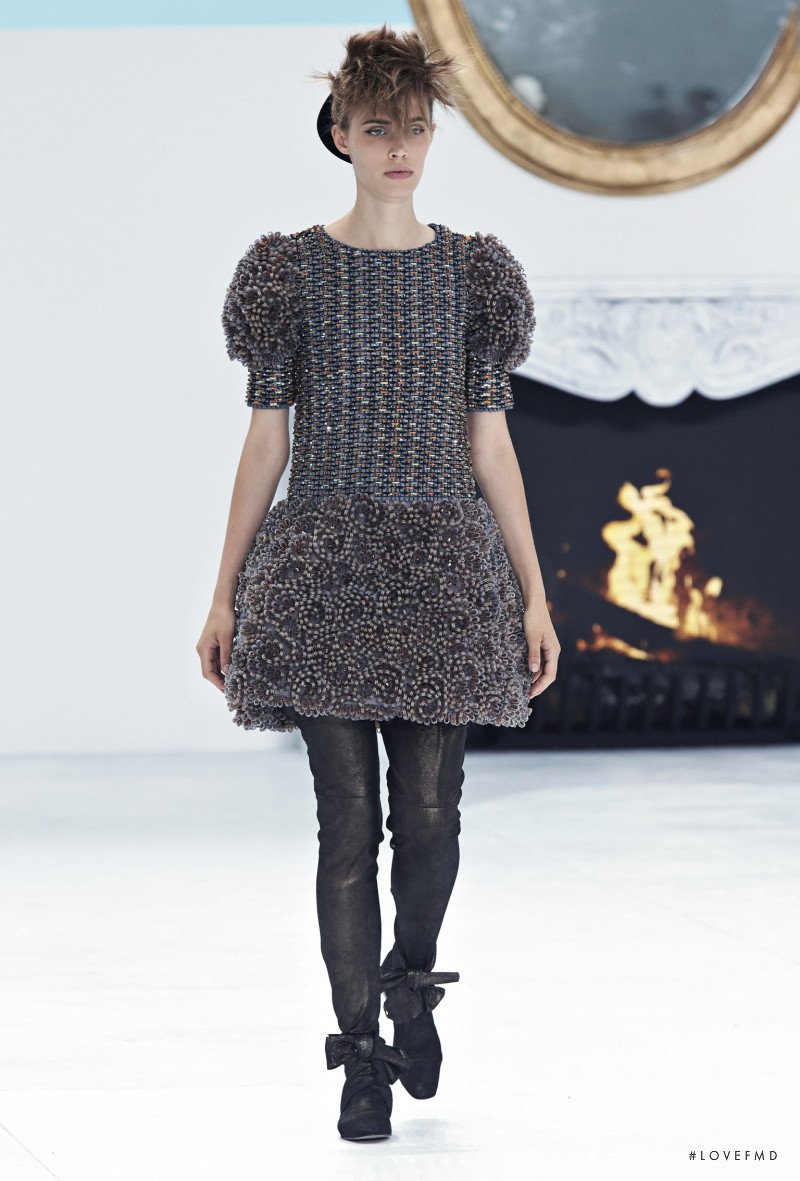 Georgia Hilmer featured in  the Chanel Haute Couture fashion show for Autumn/Winter 2014