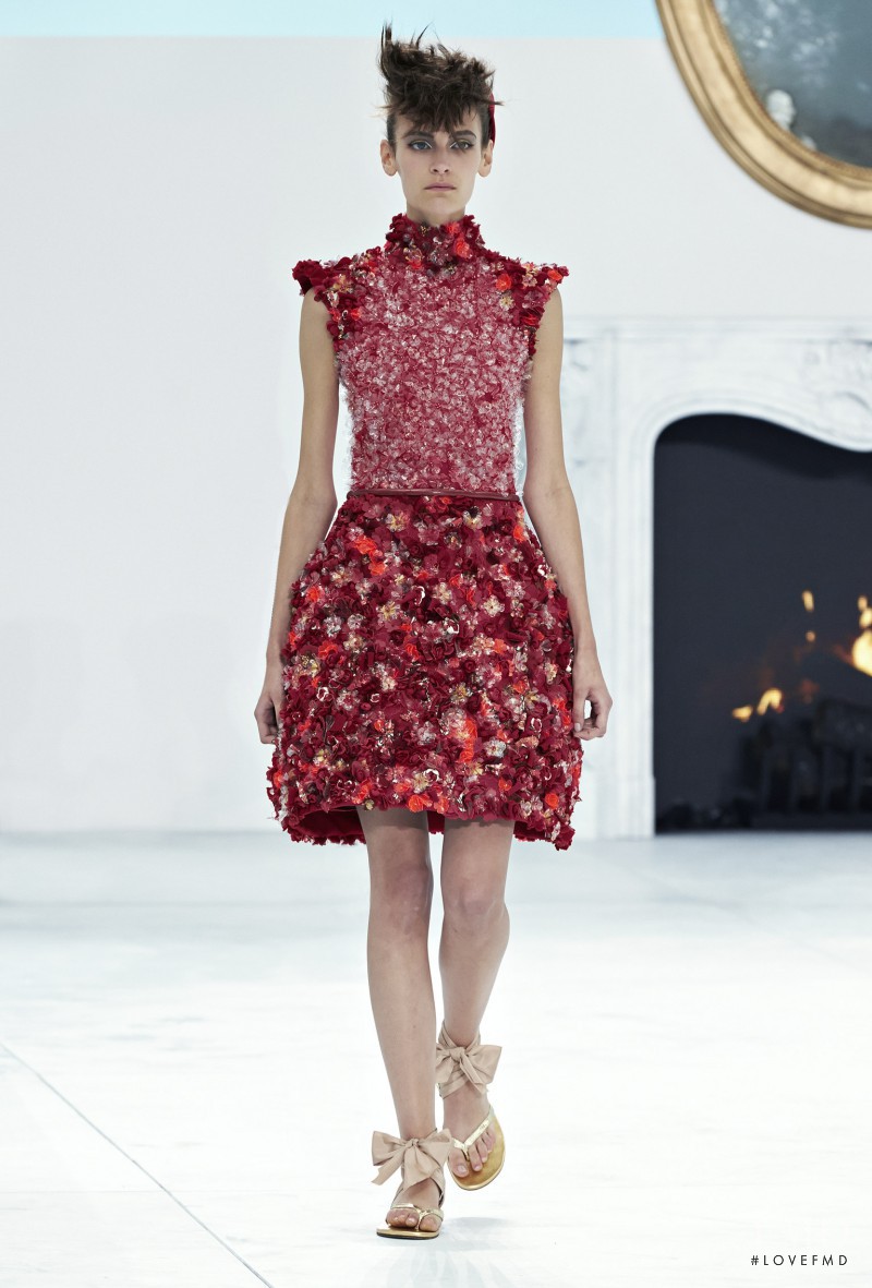Fia Ljungstrom featured in  the Chanel Haute Couture fashion show for Autumn/Winter 2014