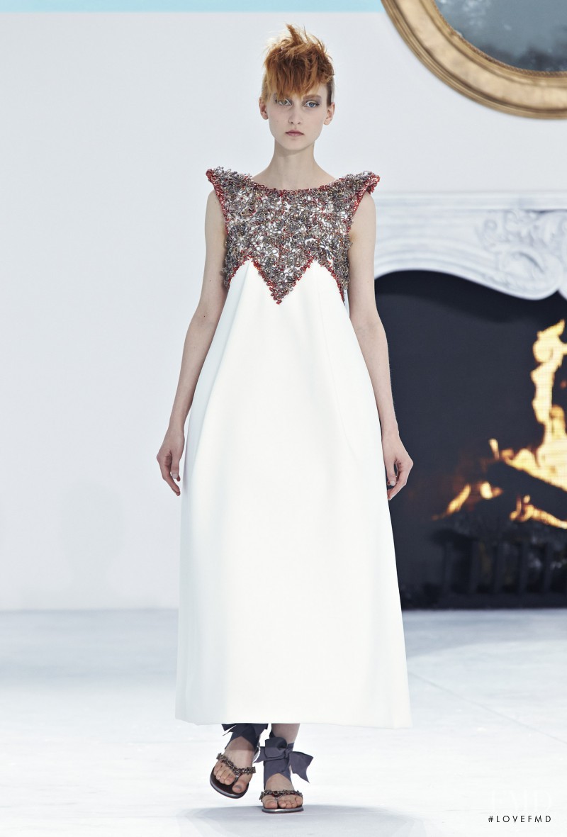 Nika Cole featured in  the Chanel Haute Couture fashion show for Autumn/Winter 2014