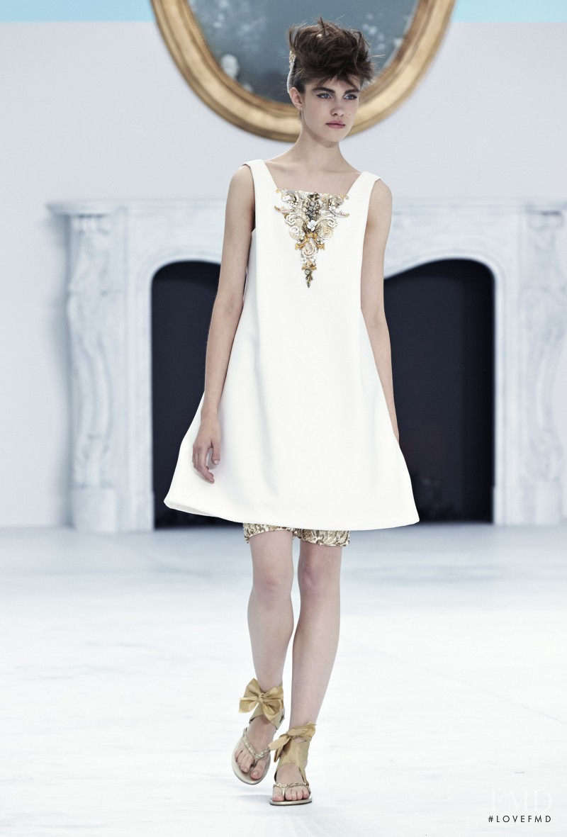 Dasha Sarakhanova featured in  the Chanel Haute Couture fashion show for Autumn/Winter 2014