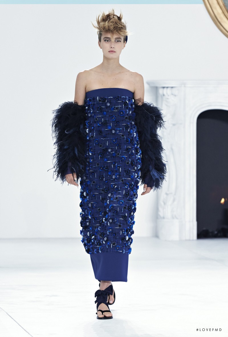 Sigrid Agren featured in  the Chanel Haute Couture fashion show for Autumn/Winter 2014