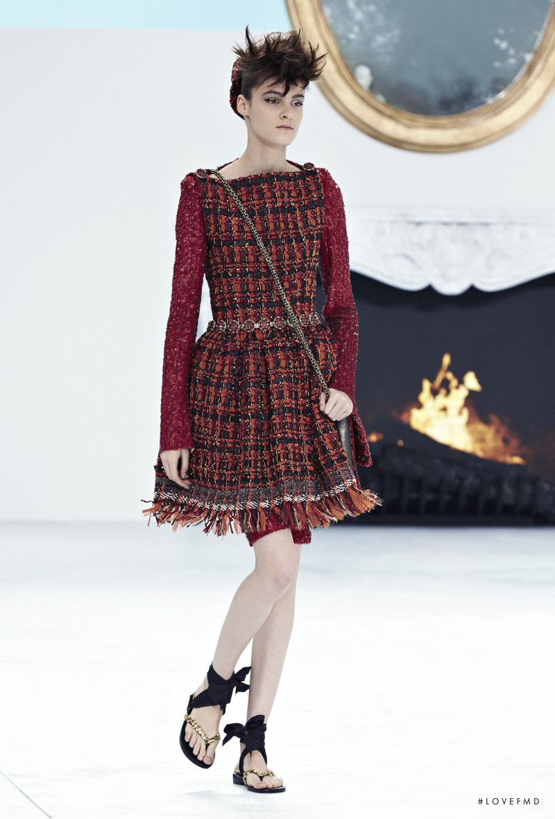 Kremi Otashliyska featured in  the Chanel Haute Couture fashion show for Autumn/Winter 2014