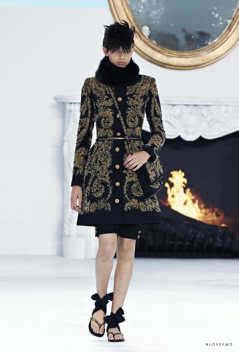 Binx Walton featured in  the Chanel Haute Couture fashion show for Autumn/Winter 2014
