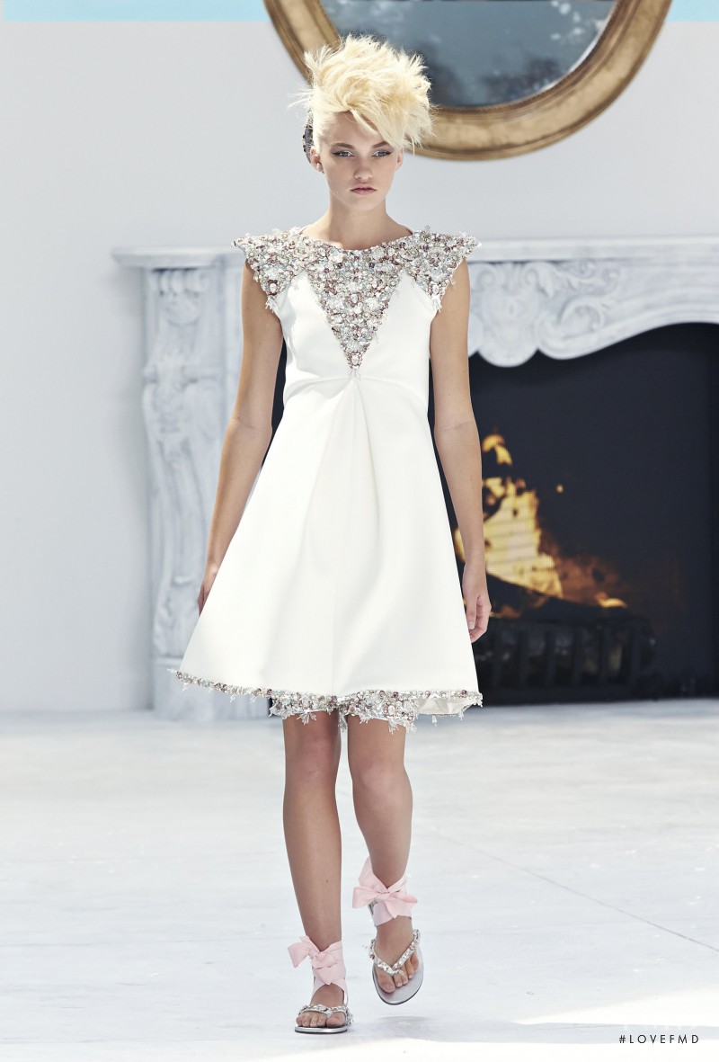 Maggie Laine featured in  the Chanel Haute Couture fashion show for Autumn/Winter 2014