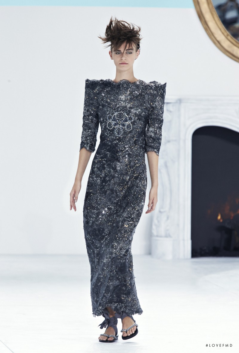 Brogan Loftus featured in  the Chanel Haute Couture fashion show for Autumn/Winter 2014