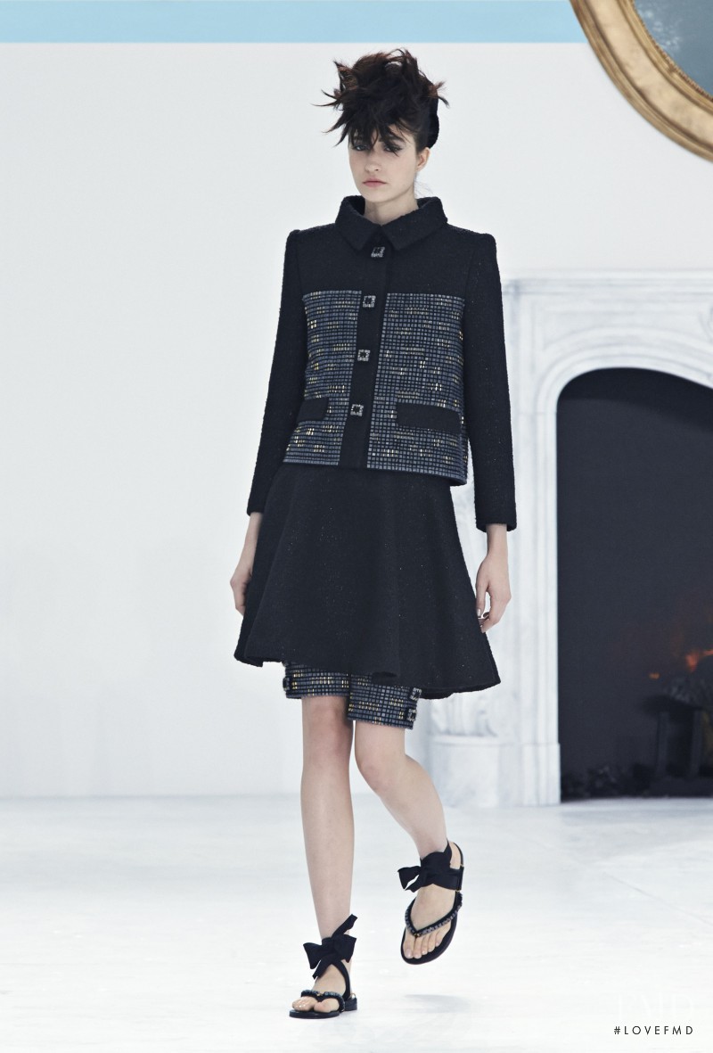 Rachael Robinson featured in  the Chanel Haute Couture fashion show for Autumn/Winter 2014