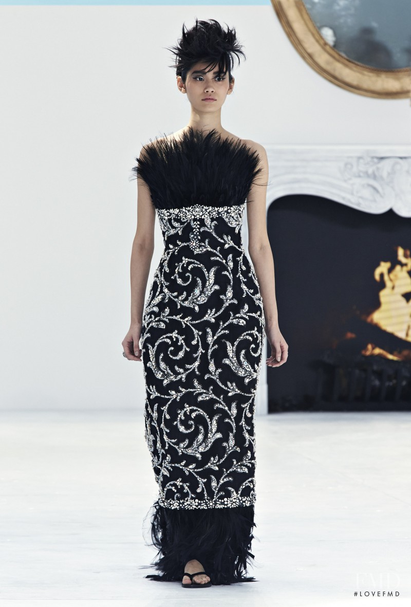 Ming Xi featured in  the Chanel Haute Couture fashion show for Autumn/Winter 2014