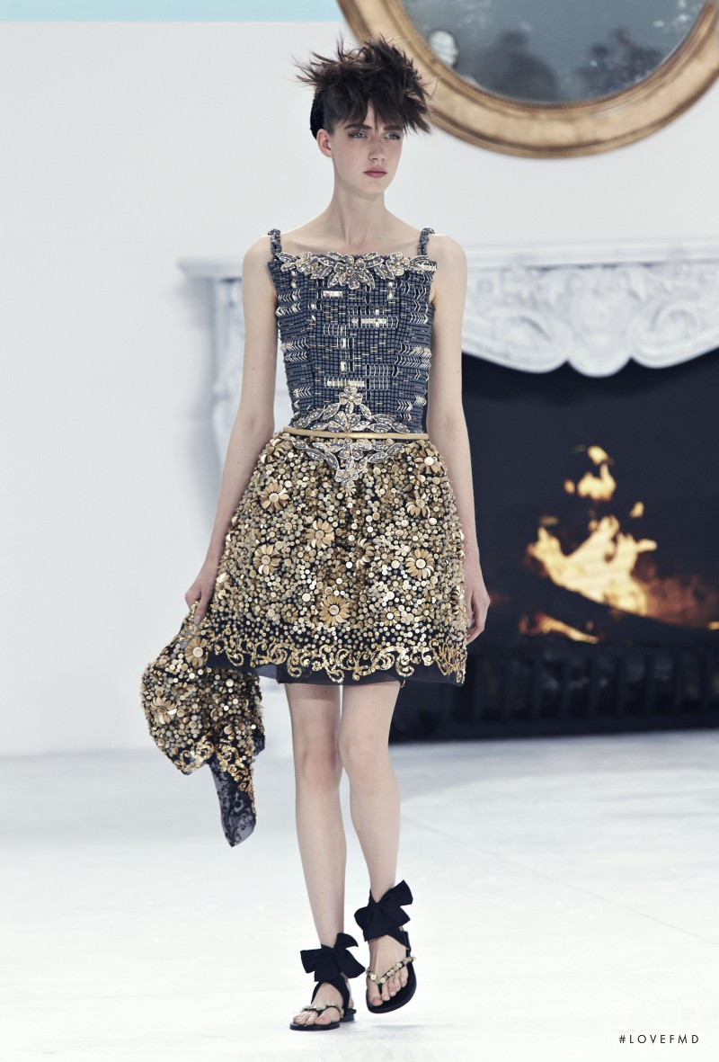 Josephine van Delden featured in  the Chanel Haute Couture fashion show for Autumn/Winter 2014