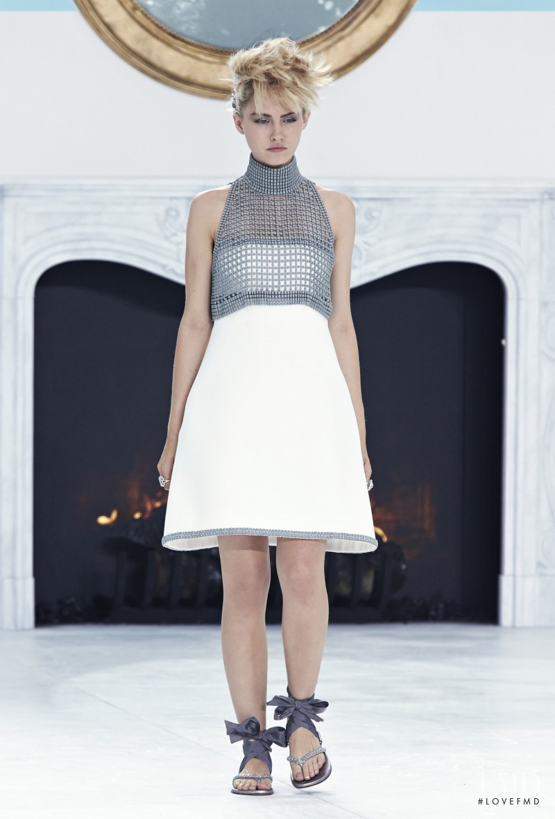 Charlotte Free featured in  the Chanel Haute Couture fashion show for Autumn/Winter 2014
