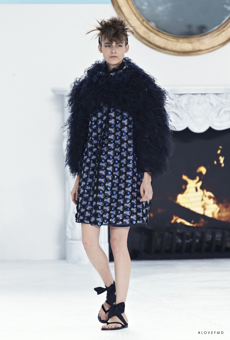 Emma  Oak featured in  the Chanel Haute Couture fashion show for Autumn/Winter 2014