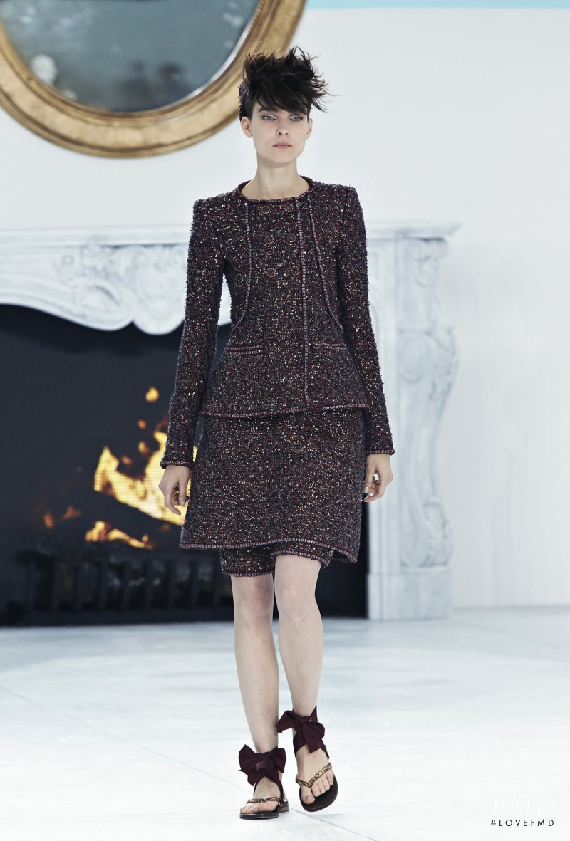 Kati Nescher featured in  the Chanel Haute Couture fashion show for Autumn/Winter 2014
