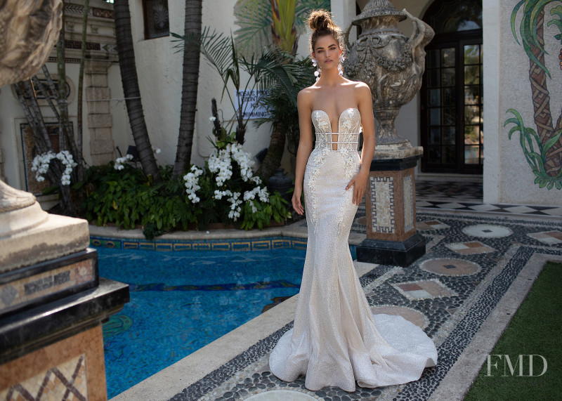 Robin Holzken featured in  the Berta Bridal Miami Collection lookbook for Spring/Summer 2019