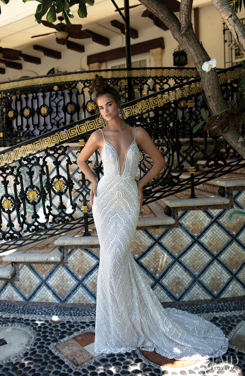 Robin Holzken featured in  the Berta Bridal Miami Collection lookbook for Spring/Summer 2019