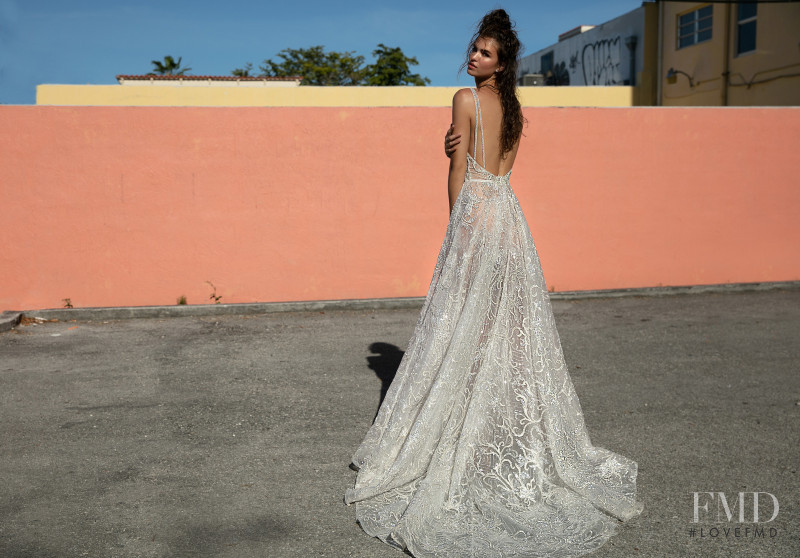 Robin Holzken featured in  the Berta Bridal Miami Collection lookbook for Spring/Summer 2019