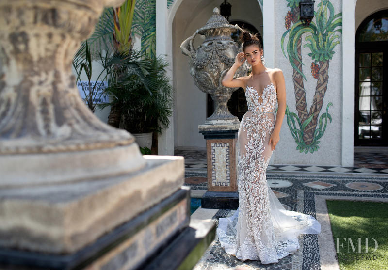 Robin Holzken featured in  the Berta Bridal Miami Collection lookbook for Spring/Summer 2019