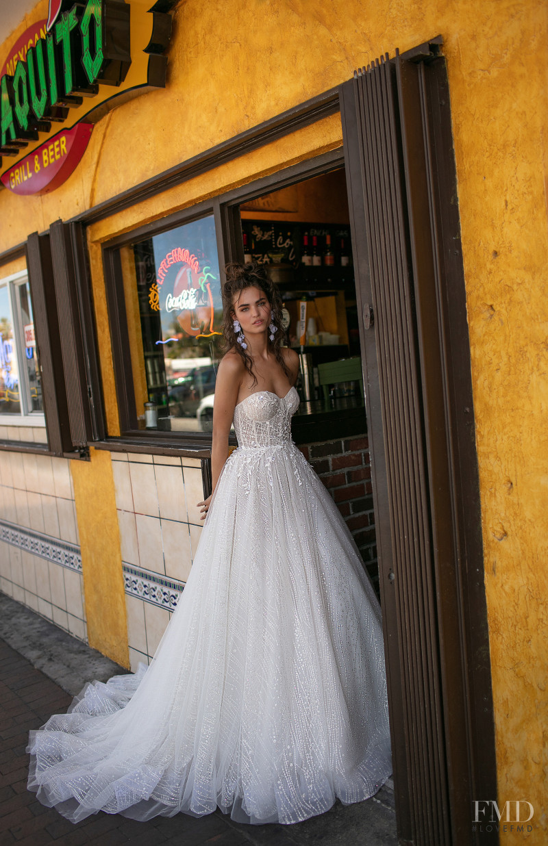 Robin Holzken featured in  the Berta Bridal Miami Collection lookbook for Spring/Summer 2019