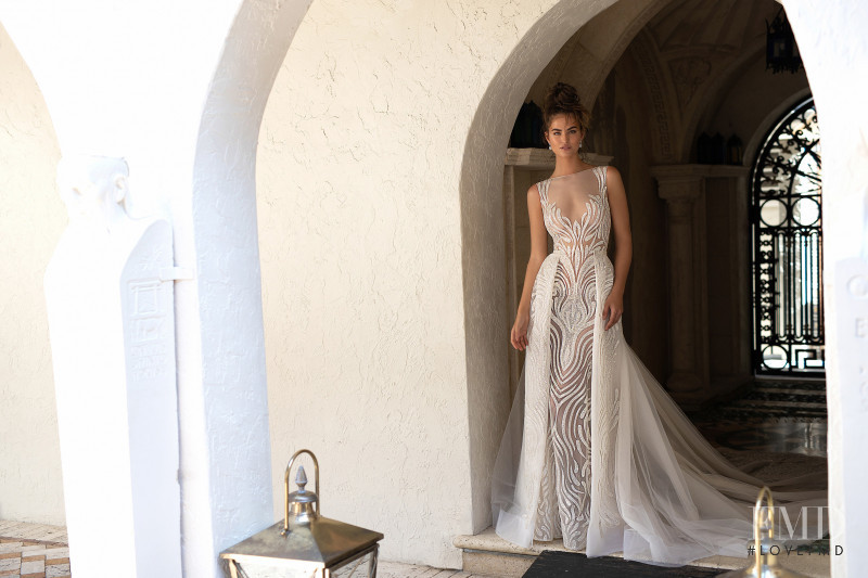 Robin Holzken featured in  the Berta Bridal Miami Collection lookbook for Spring/Summer 2019