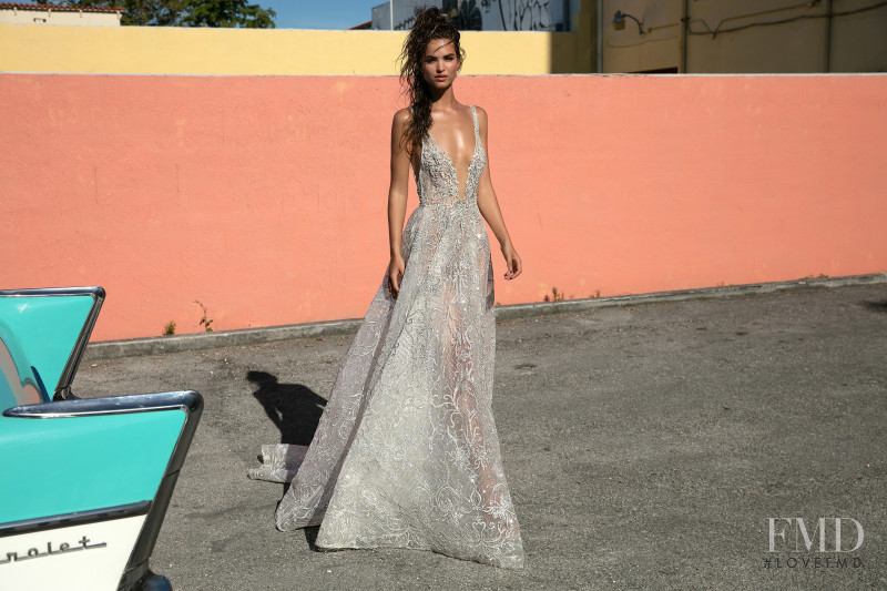 Robin Holzken featured in  the Berta Bridal Miami Collection lookbook for Spring/Summer 2019