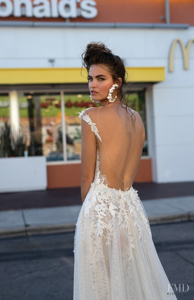 Robin Holzken featured in  the Berta Bridal Miami Collection lookbook for Spring/Summer 2019