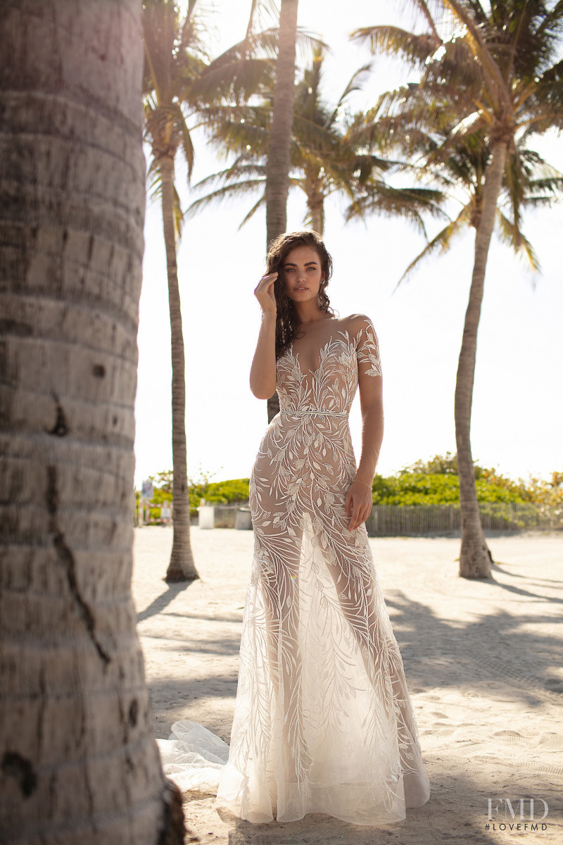 Robin Holzken featured in  the Berta Bridal Miami Collection lookbook for Spring/Summer 2019