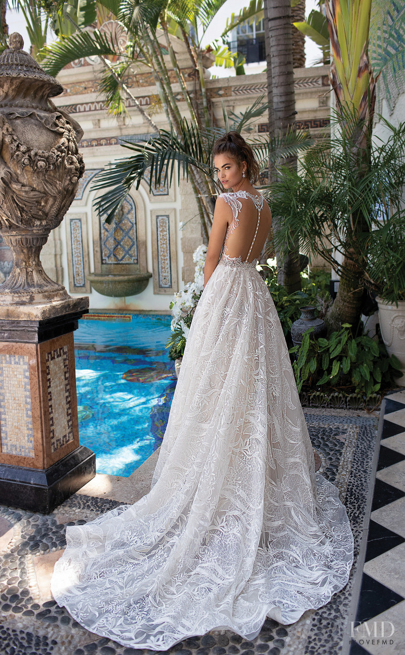 Robin Holzken featured in  the Berta Bridal Miami Collection lookbook for Spring/Summer 2019