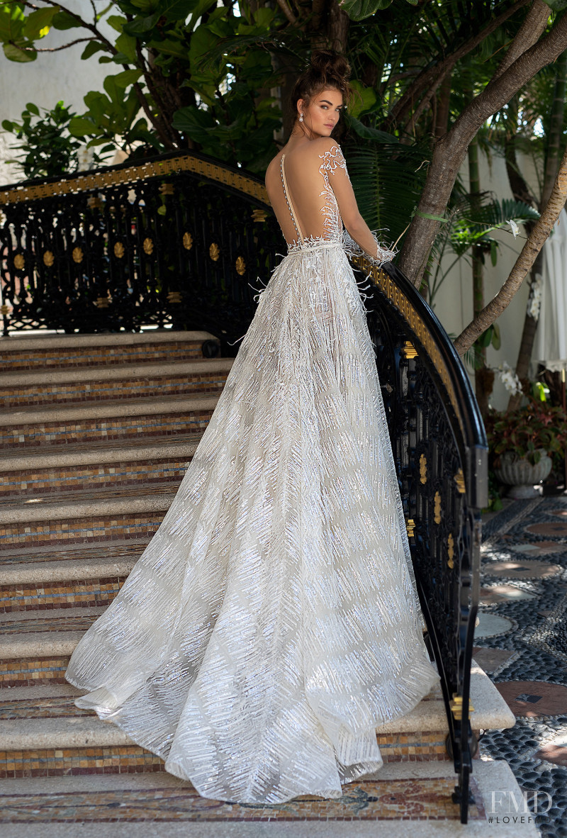 Robin Holzken featured in  the Berta Bridal Miami Collection lookbook for Spring/Summer 2019