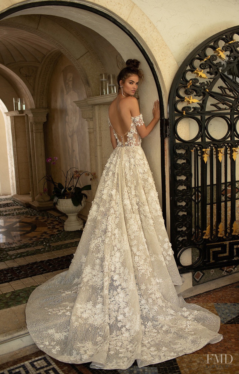 Robin Holzken featured in  the Berta Bridal Miami Collection lookbook for Spring/Summer 2019