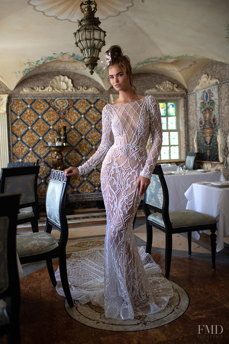 Robin Holzken featured in  the Berta Bridal Miami Collection lookbook for Spring/Summer 2019