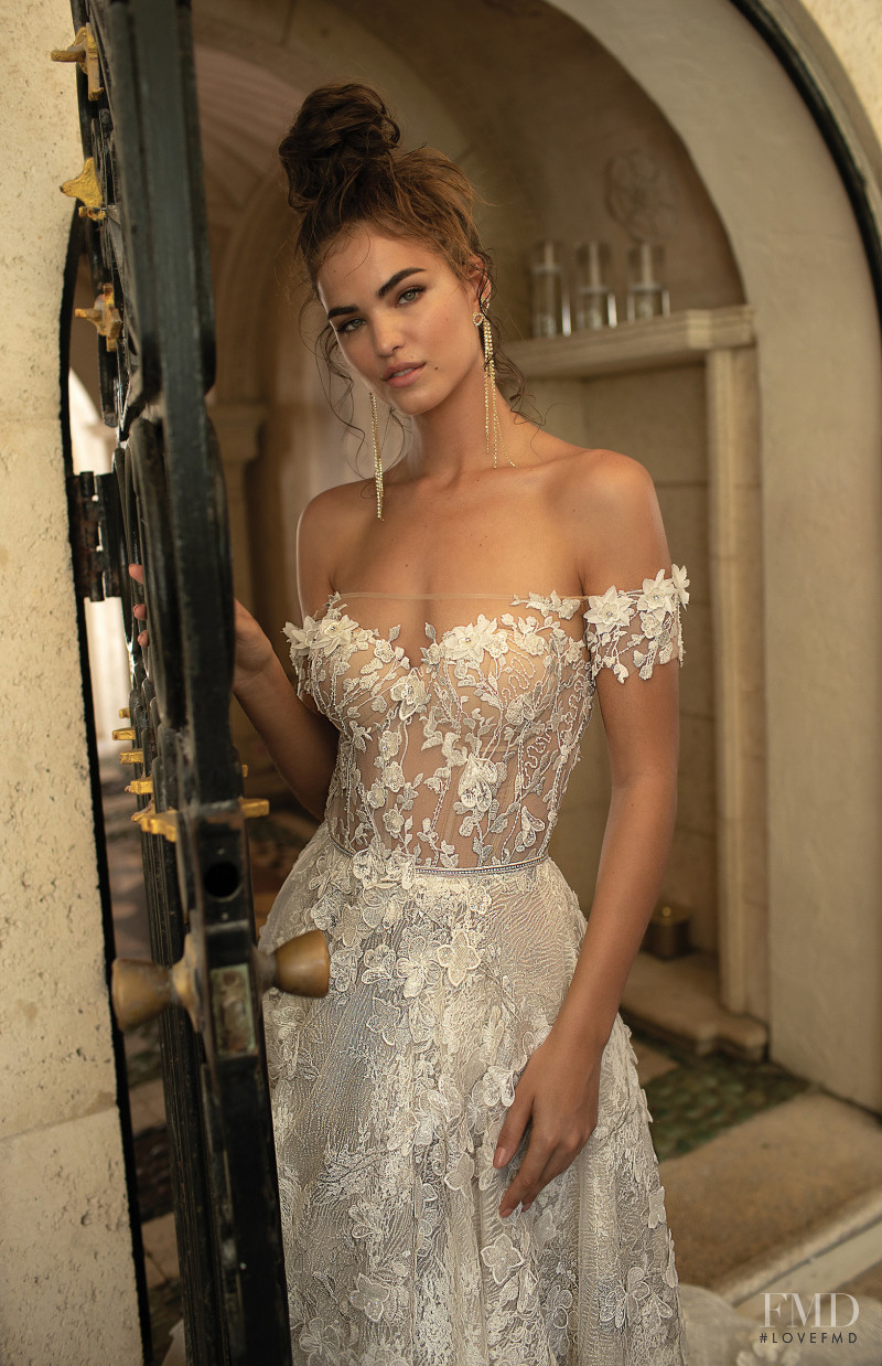 Robin Holzken featured in  the Berta Bridal Miami Collection lookbook for Spring/Summer 2019