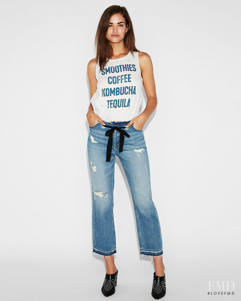 Robin Holzken featured in  the Express catalogue for Spring/Summer 2018