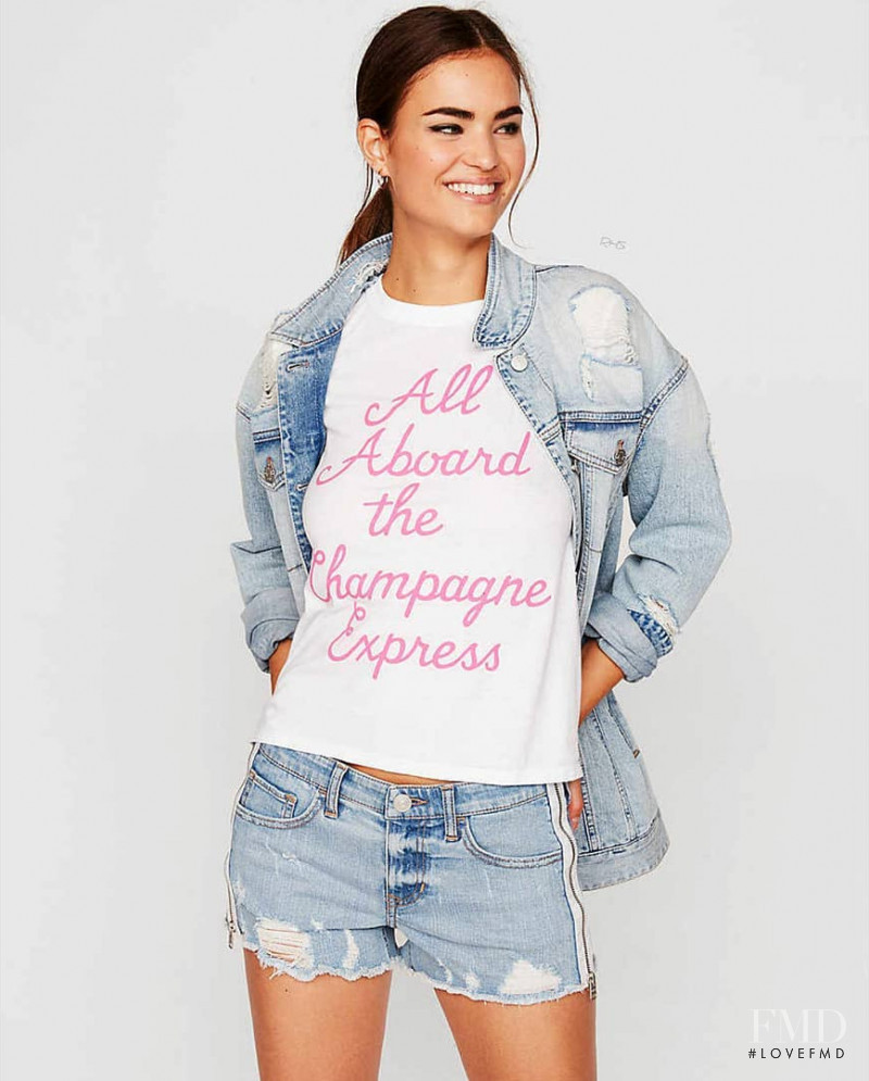 Robin Holzken featured in  the Express catalogue for Spring/Summer 2018