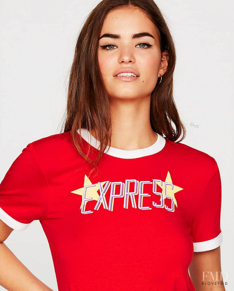 Robin Holzken featured in  the Express catalogue for Spring/Summer 2018