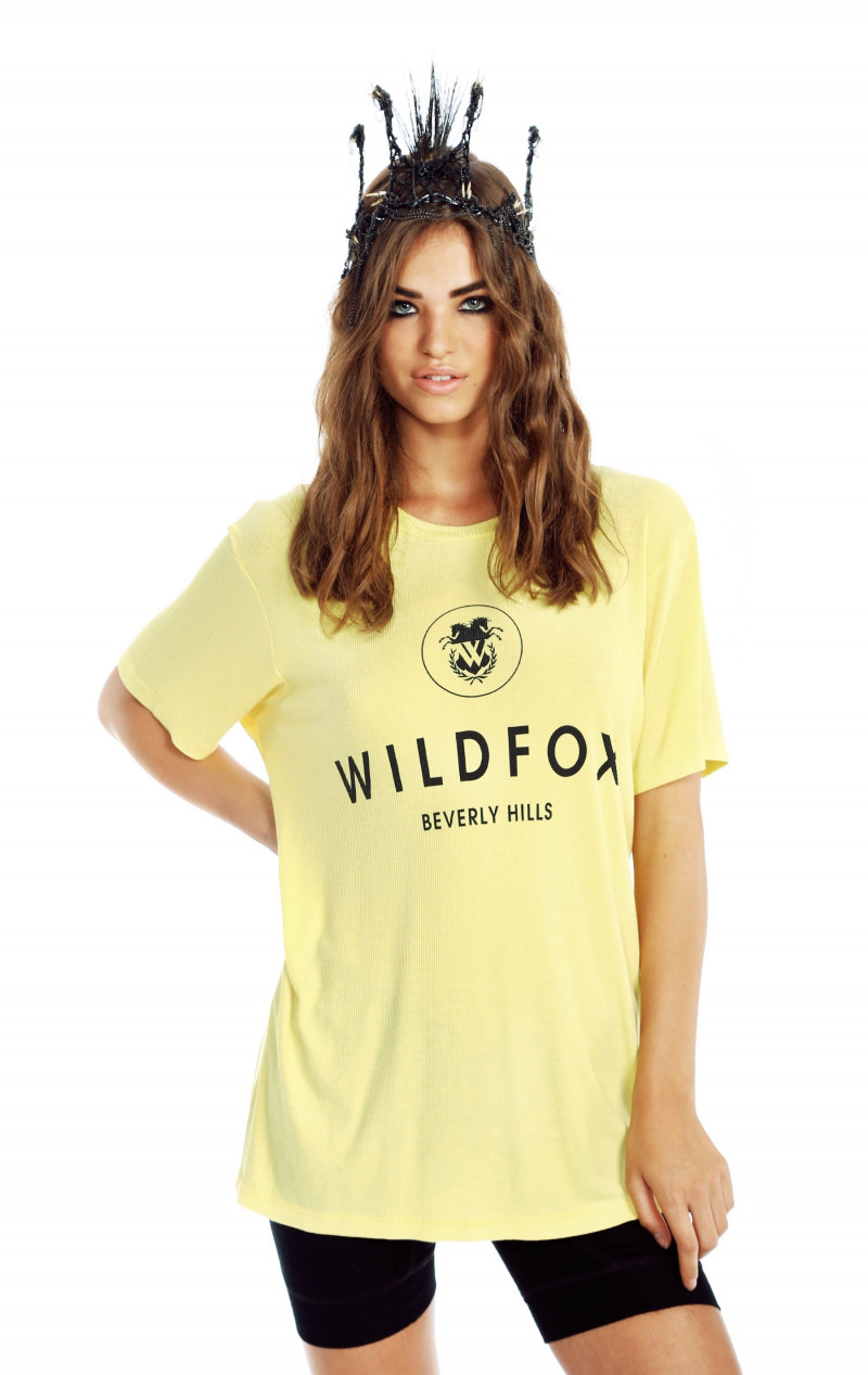 Robin Holzken featured in  the Wildfox catalogue for Spring/Summer 2015