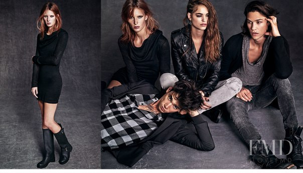 Robin Holzken featured in  the H&M Divided Teen Spirit lookbook for Summer 2015