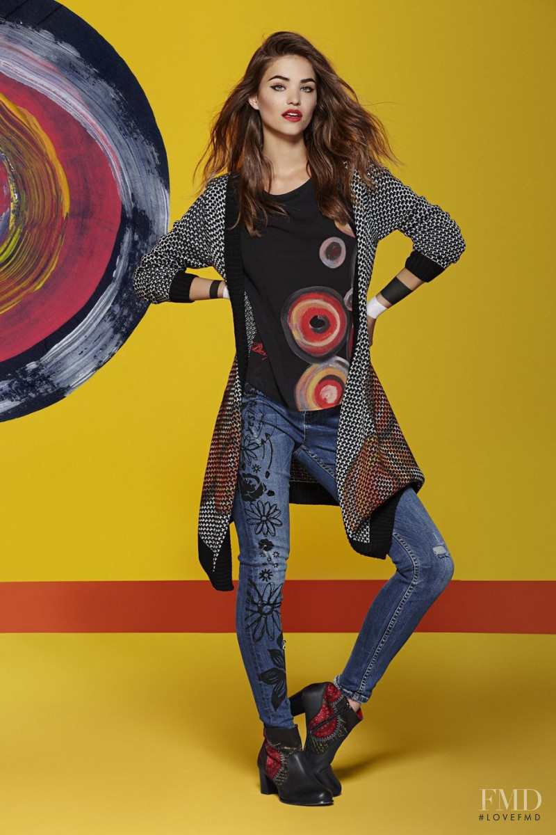 Robin Holzken featured in  the Desigual advertisement for Autumn/Winter 2015