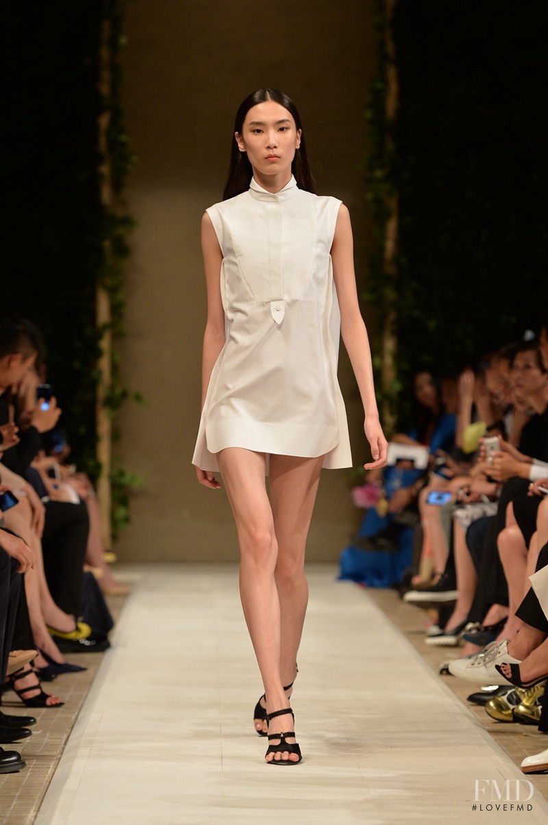 Dongqi Xue featured in  the Balenciaga fashion show for Spring 2014