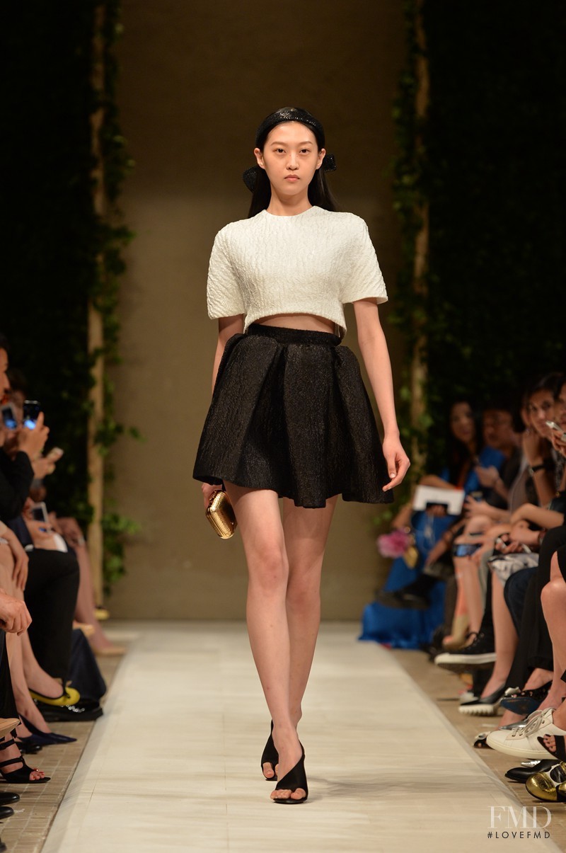 Shao Qing featured in  the Balenciaga fashion show for Spring 2014