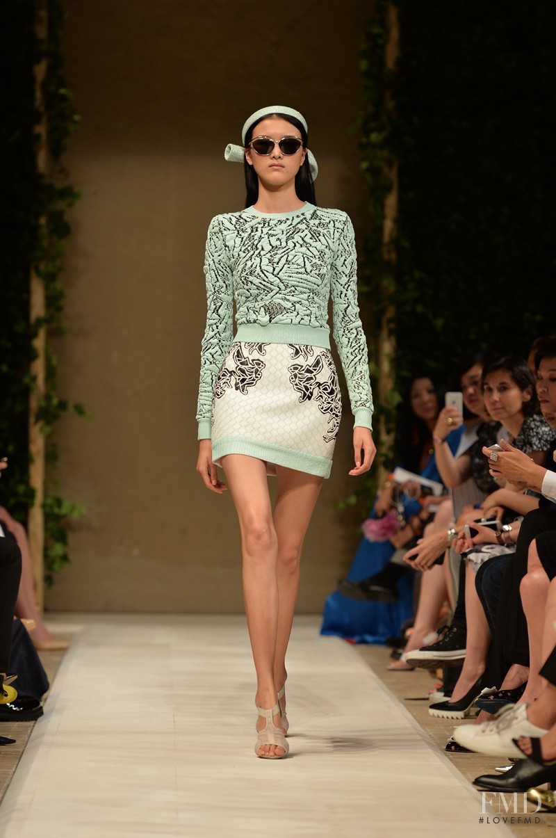 Hui Hui Ma featured in  the Balenciaga fashion show for Spring 2014