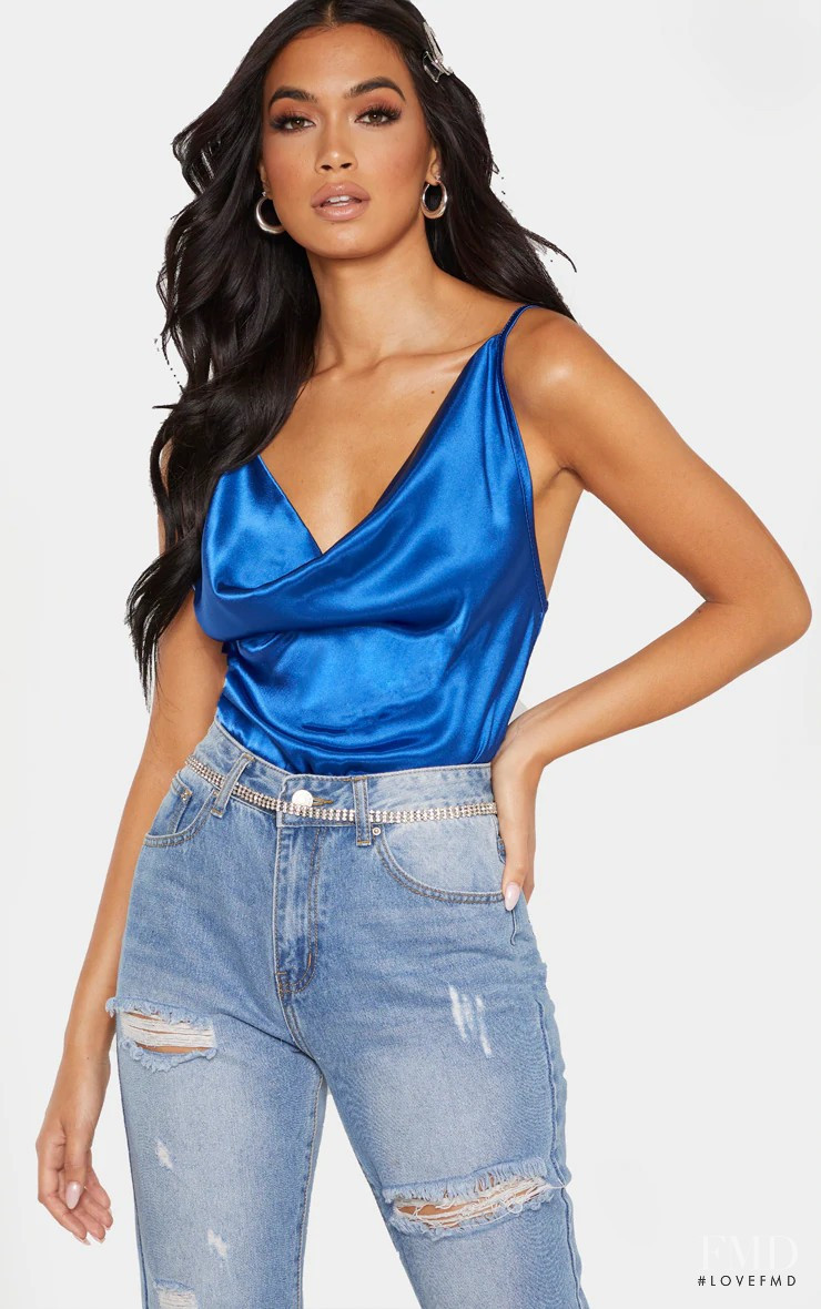 Rona Mahal featured in  the PrettyLittleThing catalogue for Summer 2021