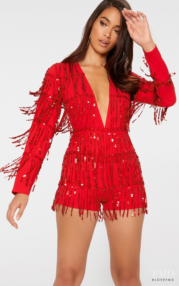 Rona Mahal featured in  the PrettyLittleThing catalogue for Summer 2021