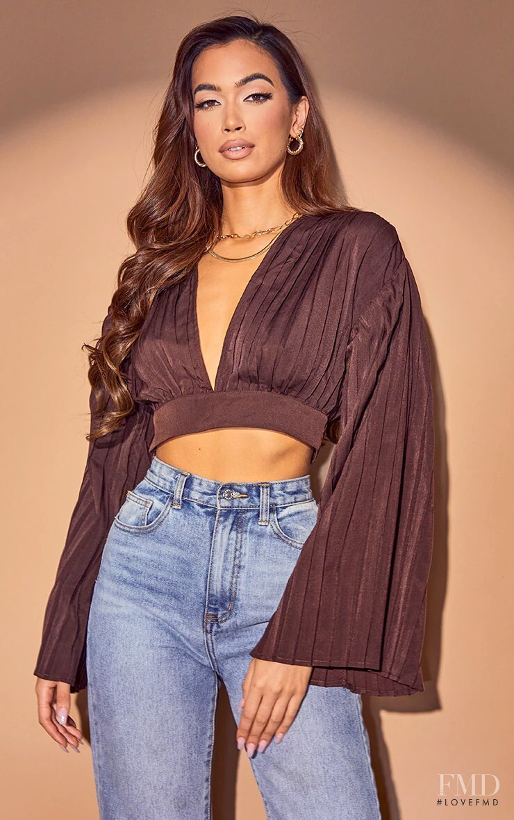 Rona Mahal featured in  the PrettyLittleThing catalogue for Winter 2021