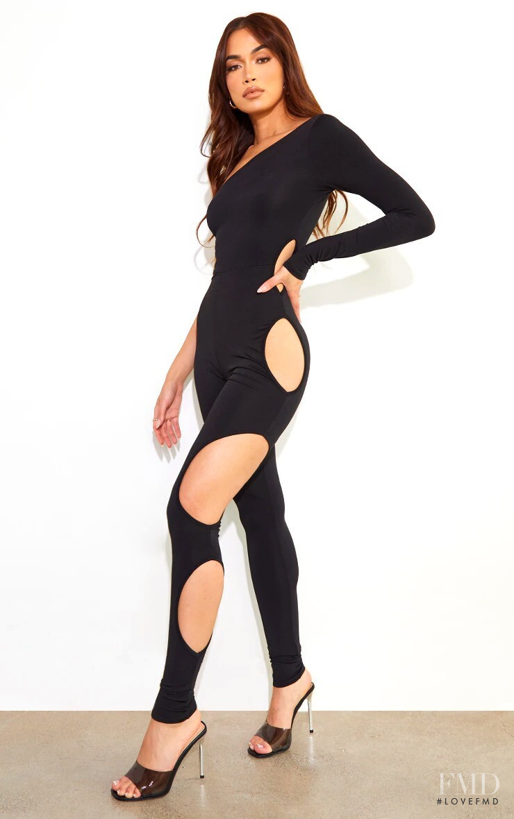 Rona Mahal featured in  the PrettyLittleThing catalogue for Spring 2022